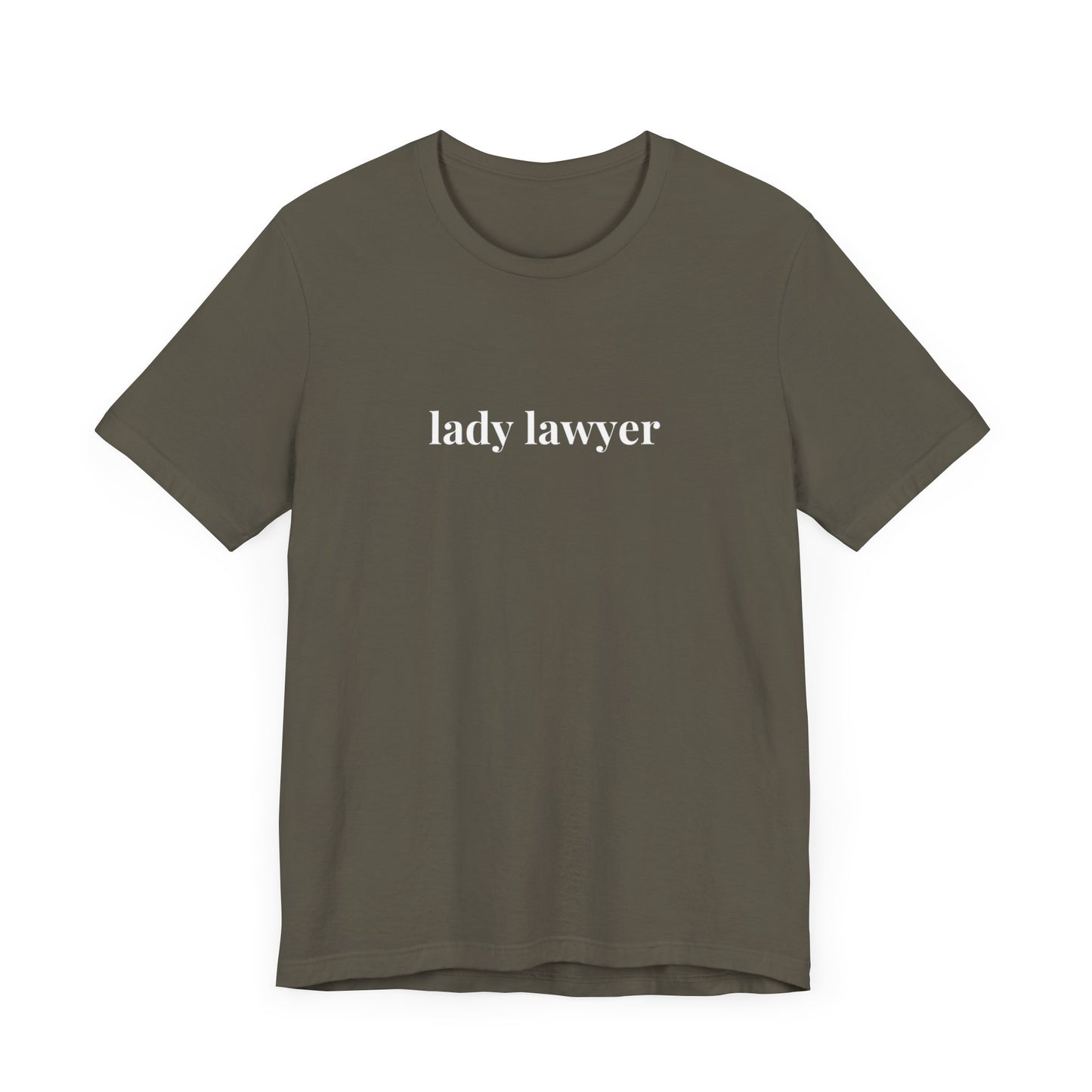 Lady Lawyer and Law Student Short Sleeve Tee, Casual T-Shirt for Everyday Wear, Perfect Gift for Law Students and Law School