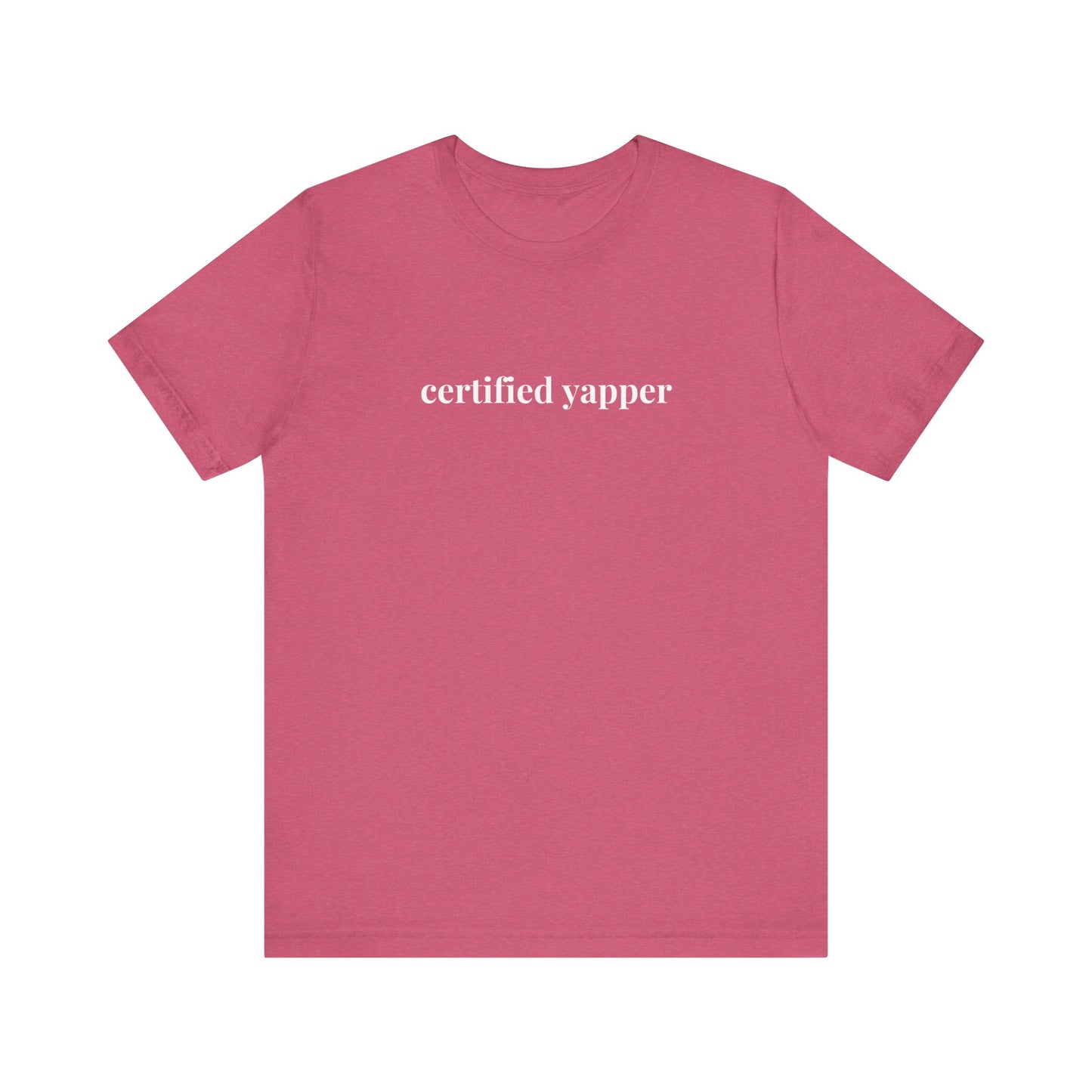 Certified Yapper Lady Lawyer and Law Student Short Sleeve Tee, Casual T-Shirt for Everyday Wear, Perfect Gift for Law Students and Law School