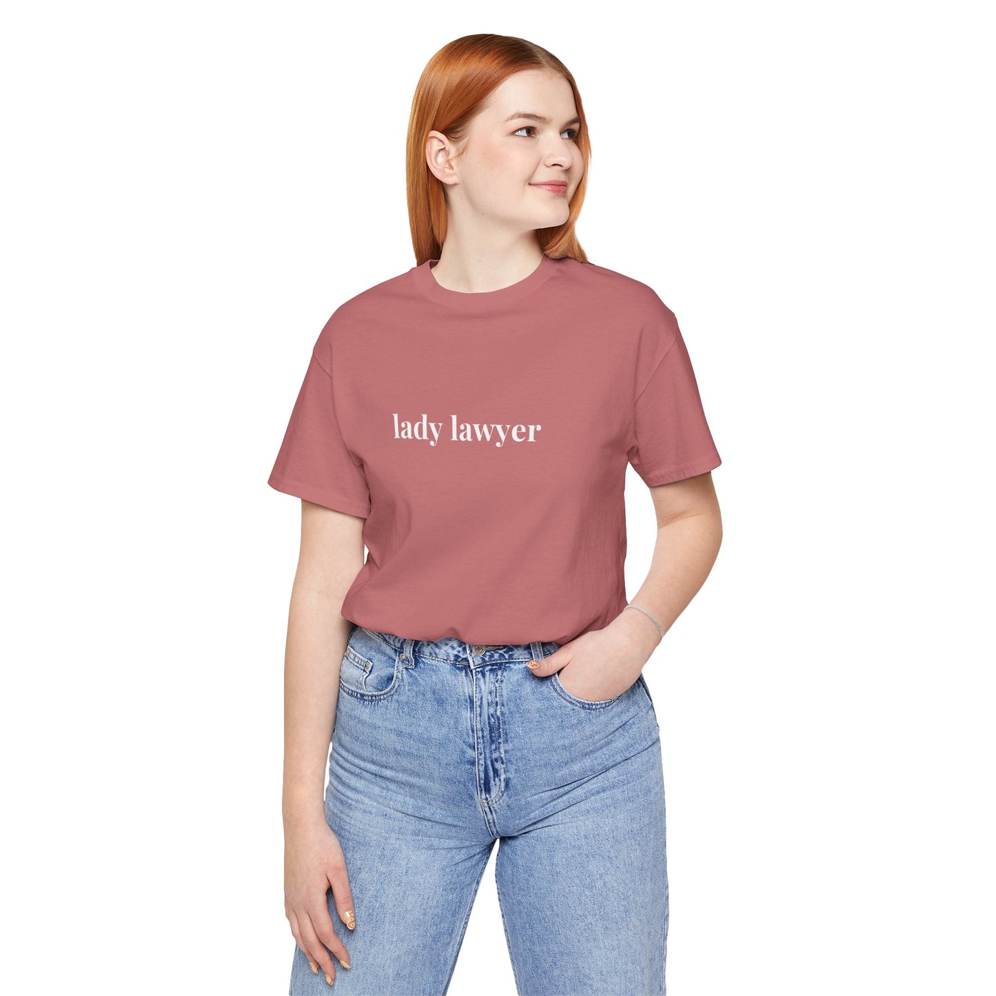 Lady Lawyer and Law Student Short Sleeve Tee, Casual T-Shirt for Everyday Wear, Perfect Gift for Law Students and Law School