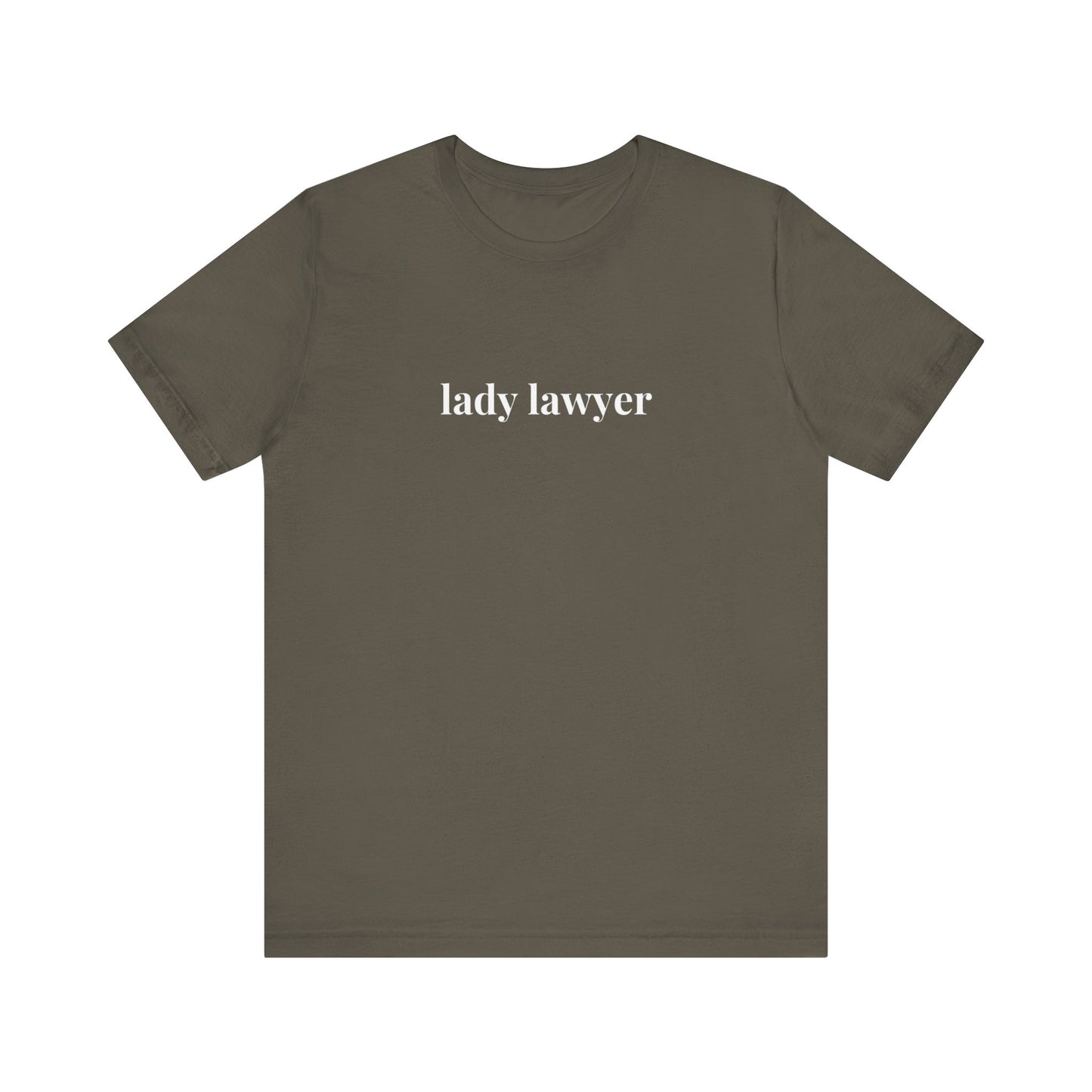 Lady Lawyer and Law Student Short Sleeve Tee, Casual T-Shirt for Everyday Wear, Perfect Gift for Law Students and Law School