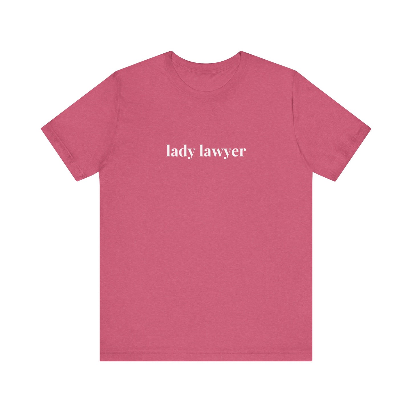 Lady Lawyer and Law Student Short Sleeve Tee, Casual T-Shirt for Everyday Wear, Perfect Gift for Law Students and Law School