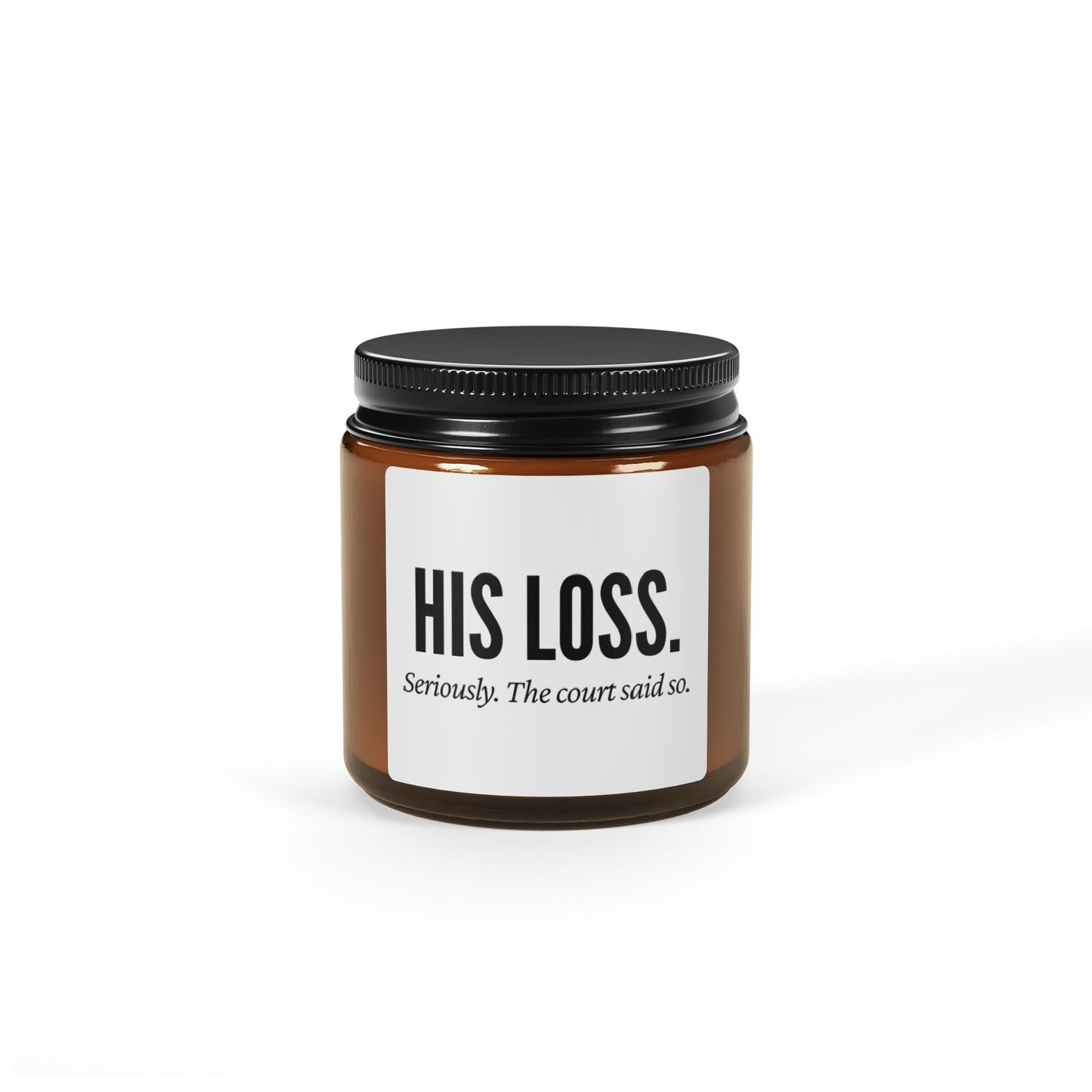 His Loss Candle - Motivational Gift, Home Decor, Self-Care Aroma, Relaxation, Thoughtful Gift
