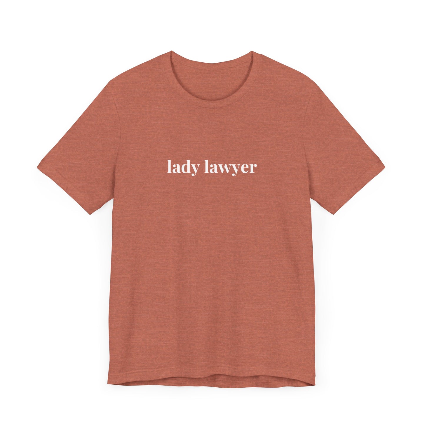 Lady Lawyer and Law Student Short Sleeve Tee, Casual T-Shirt for Everyday Wear, Perfect Gift for Law Students and Law School
