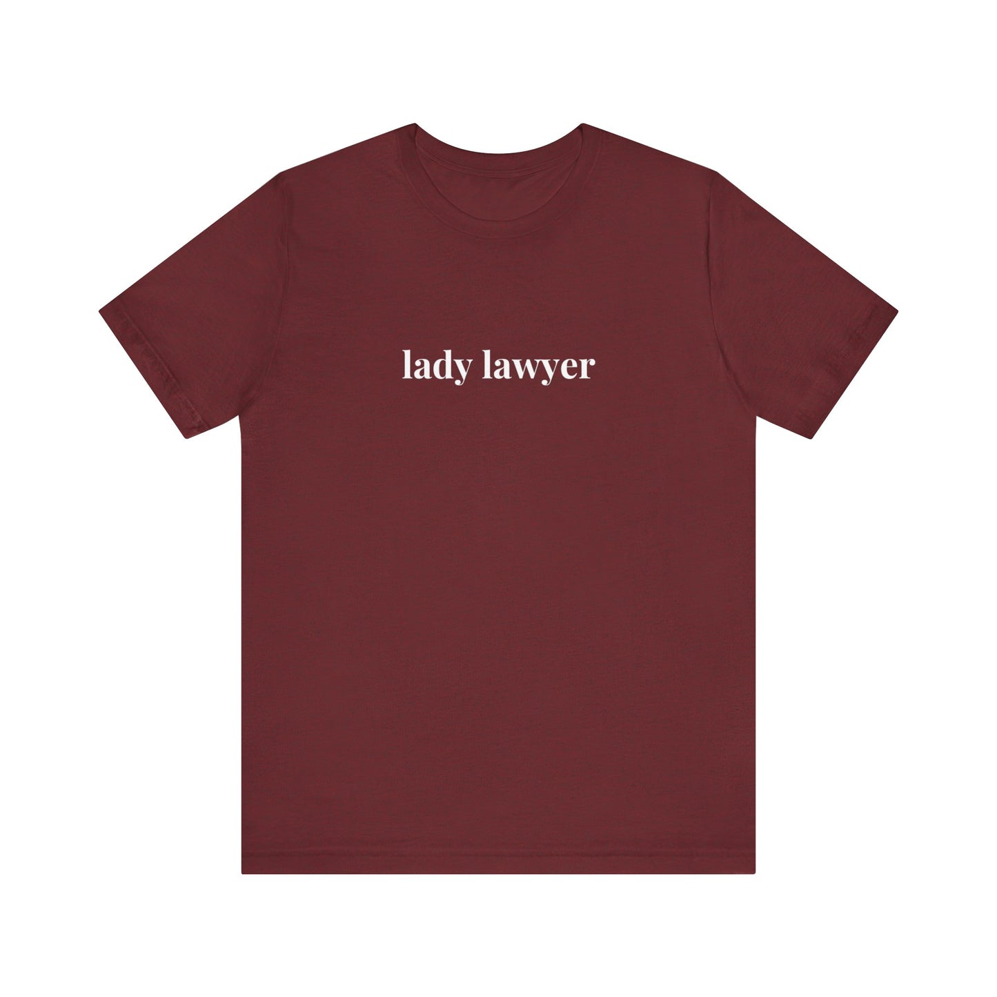 Lady Lawyer and Law Student Short Sleeve Tee, Casual T-Shirt for Everyday Wear, Perfect Gift for Law Students and Law School