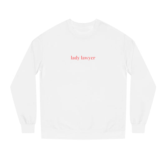 Lady Lawyer  Crew Neck Sweatshirt, Trendy Law Apparel, Gift for Attorneys, Cozy Office Wear, Perfect for Legal Professionals