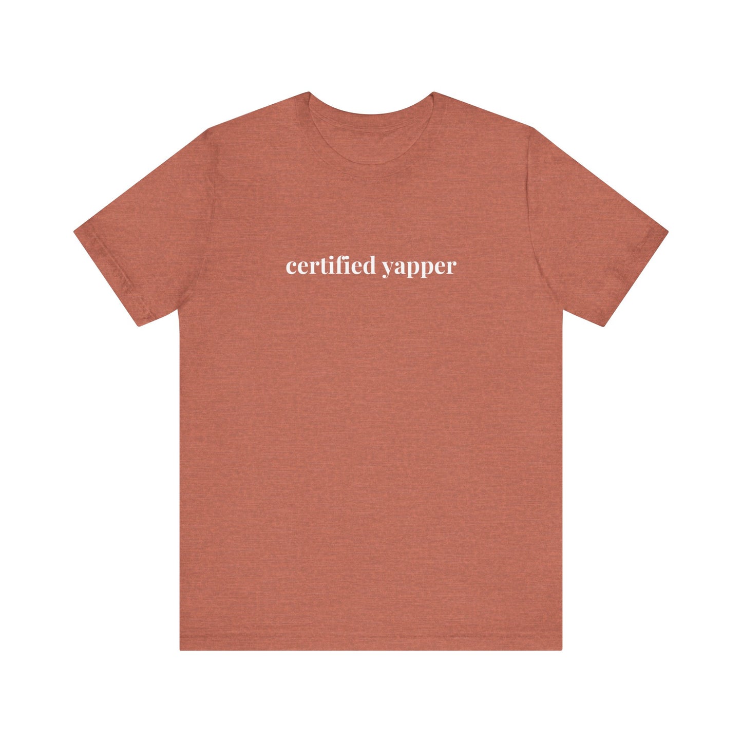 Certified Yapper Lady Lawyer and Law Student Short Sleeve Tee, Casual T-Shirt for Everyday Wear, Perfect Gift for Law Students and Law School