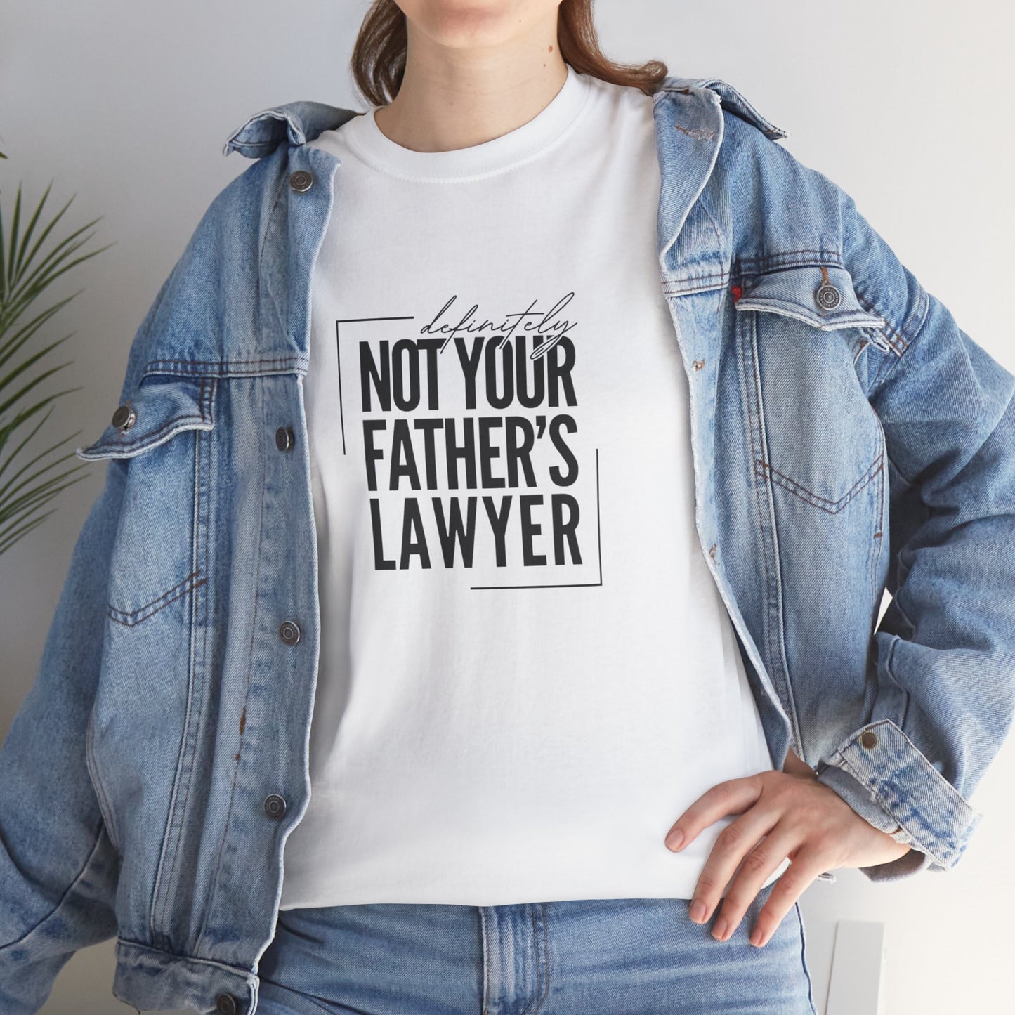 Definitely Not Your Father's Lawyer Graphic Tee | Fun Unisex Tee, Gift for Lawyers, Legal Humor Shirt, Casual Wear, Perfect for Milestones