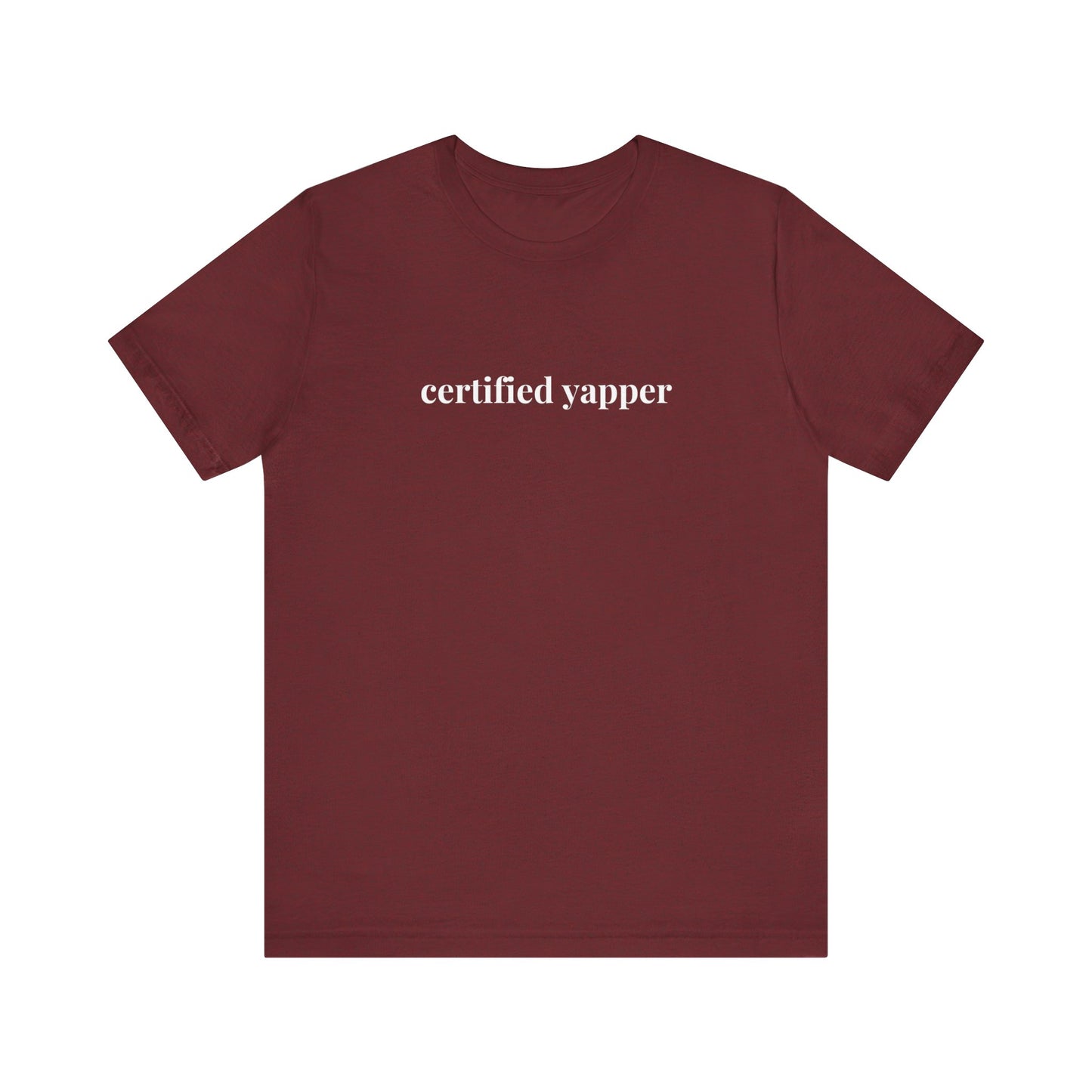 Certified Yapper Lady Lawyer and Law Student Short Sleeve Tee, Casual T-Shirt for Everyday Wear, Perfect Gift for Law Students and Law School