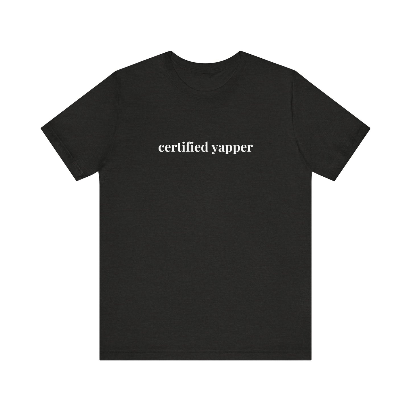 Certified Yapper Lady Lawyer and Law Student Short Sleeve Tee, Casual T-Shirt for Everyday Wear, Perfect Gift for Law Students and Law School