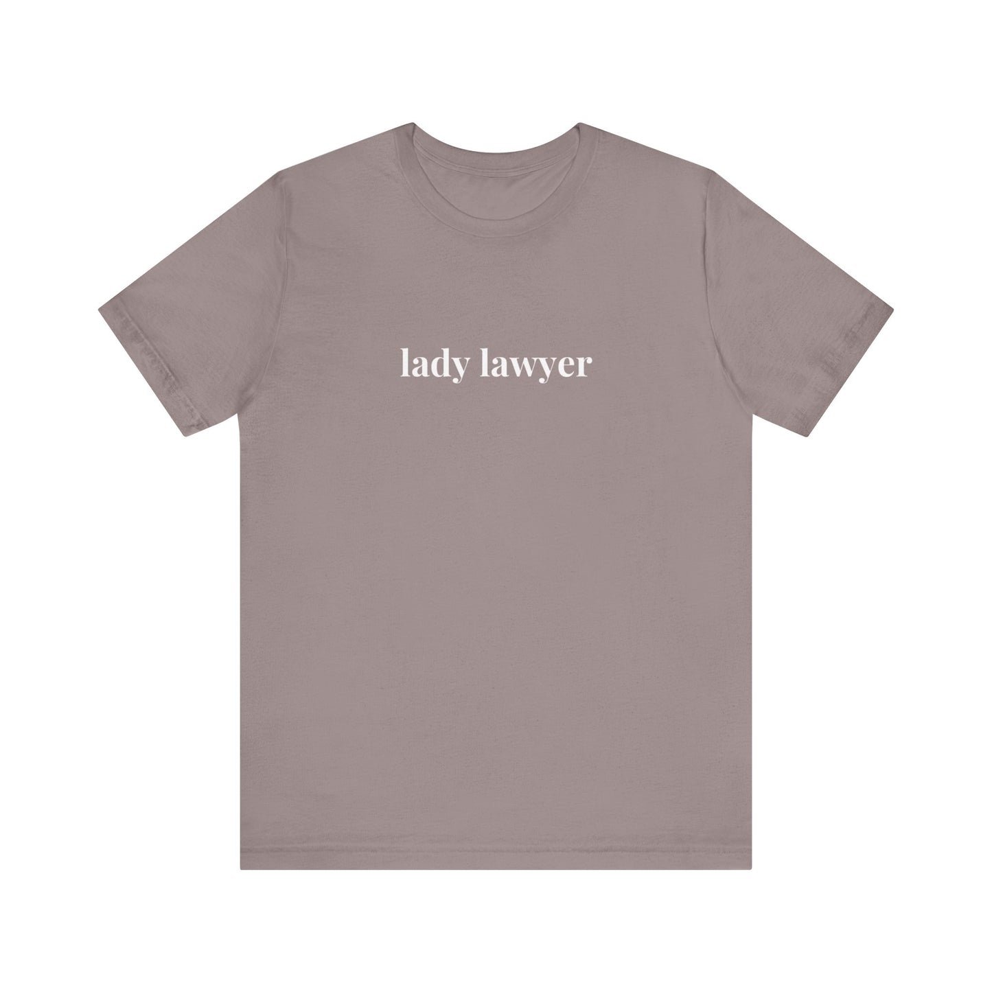 Lady Lawyer and Law Student Short Sleeve Tee, Casual T-Shirt for Everyday Wear, Perfect Gift for Law Students and Law School