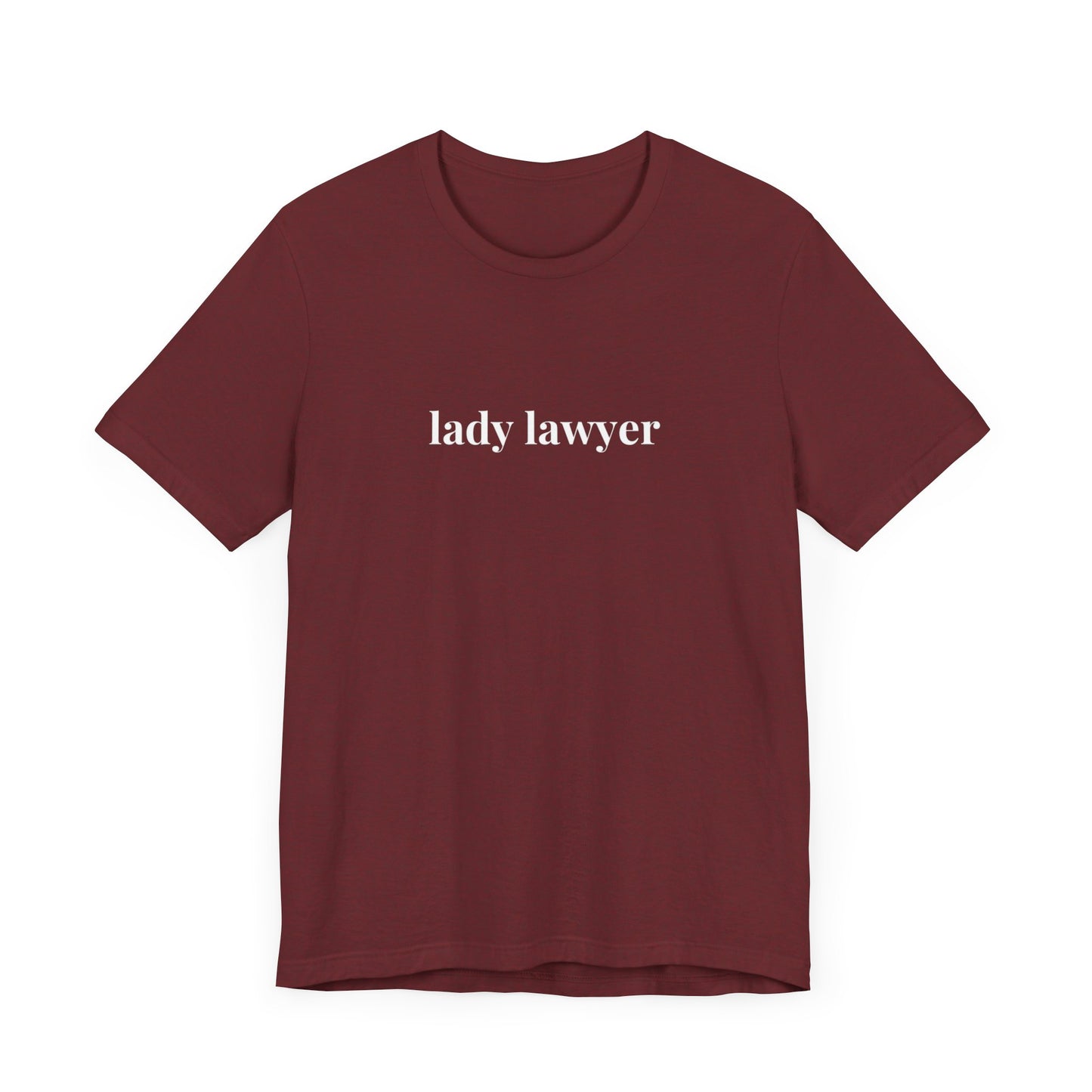 Lady Lawyer and Law Student Short Sleeve Tee, Casual T-Shirt for Everyday Wear, Perfect Gift for Law Students and Law School