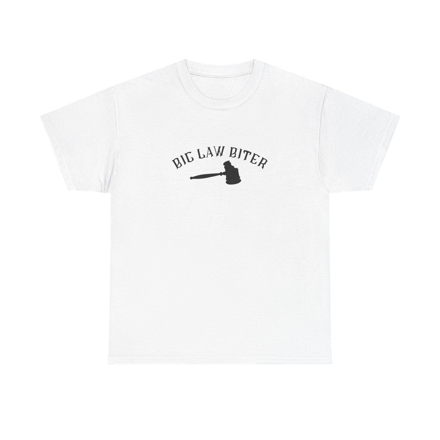Big Law Biter Tee - Funny Unisex Heavy Cotton Shirt for Lawyers, Legal Gifts, Casual Wear, Law Themed Humor, Unique T-Shirts