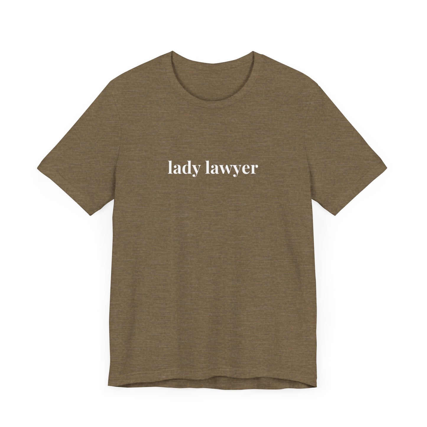 Lady Lawyer and Law Student Short Sleeve Tee, Casual T-Shirt for Everyday Wear, Perfect Gift for Law Students and Law School