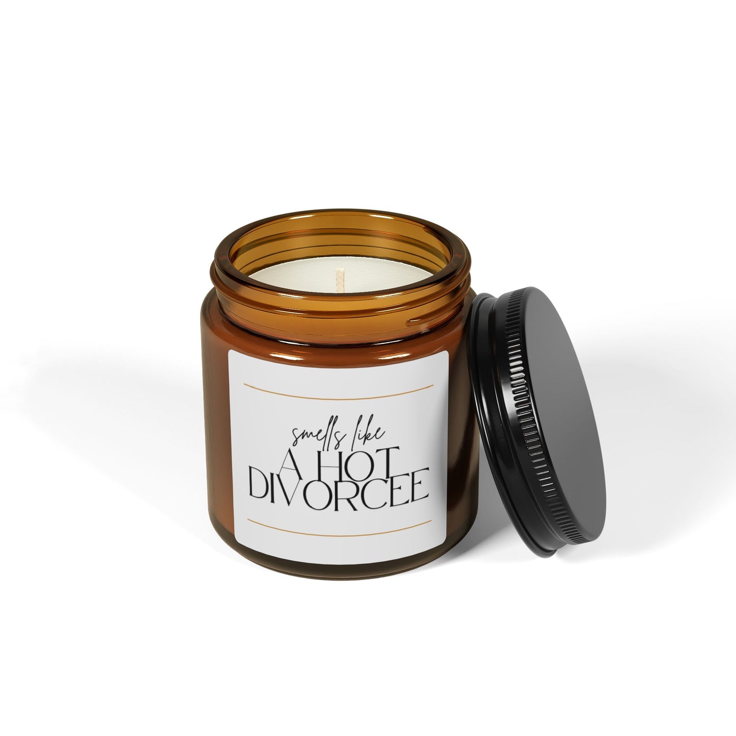 Scented Soy Candle - Smells Like a Hot Divorcee, Fun Gift, Home Fragrance, Self-Care, Aromatherapy