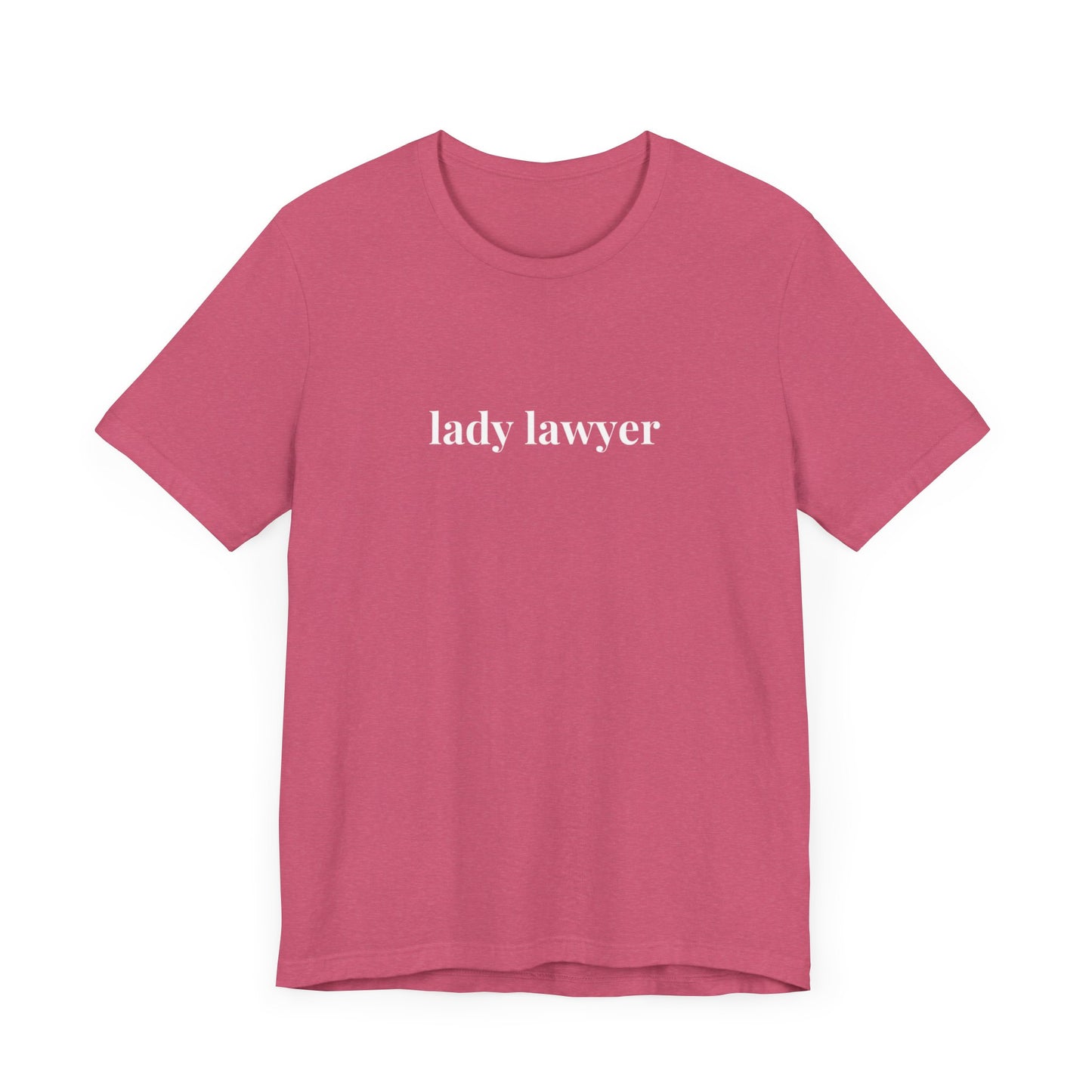 Lady Lawyer and Law Student Short Sleeve Tee, Casual T-Shirt for Everyday Wear, Perfect Gift for Law Students and Law School