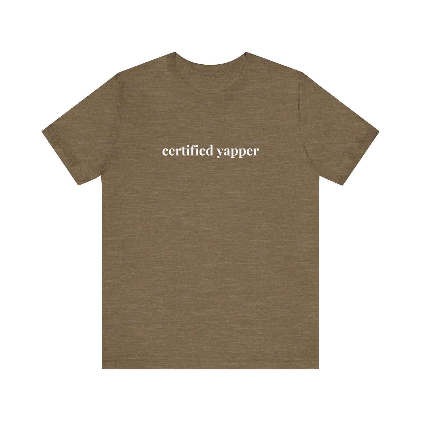 Certified Yapper Lady Lawyer and Law Student Short Sleeve Tee, Casual T-Shirt for Everyday Wear, Perfect Gift for Law Students and Law School