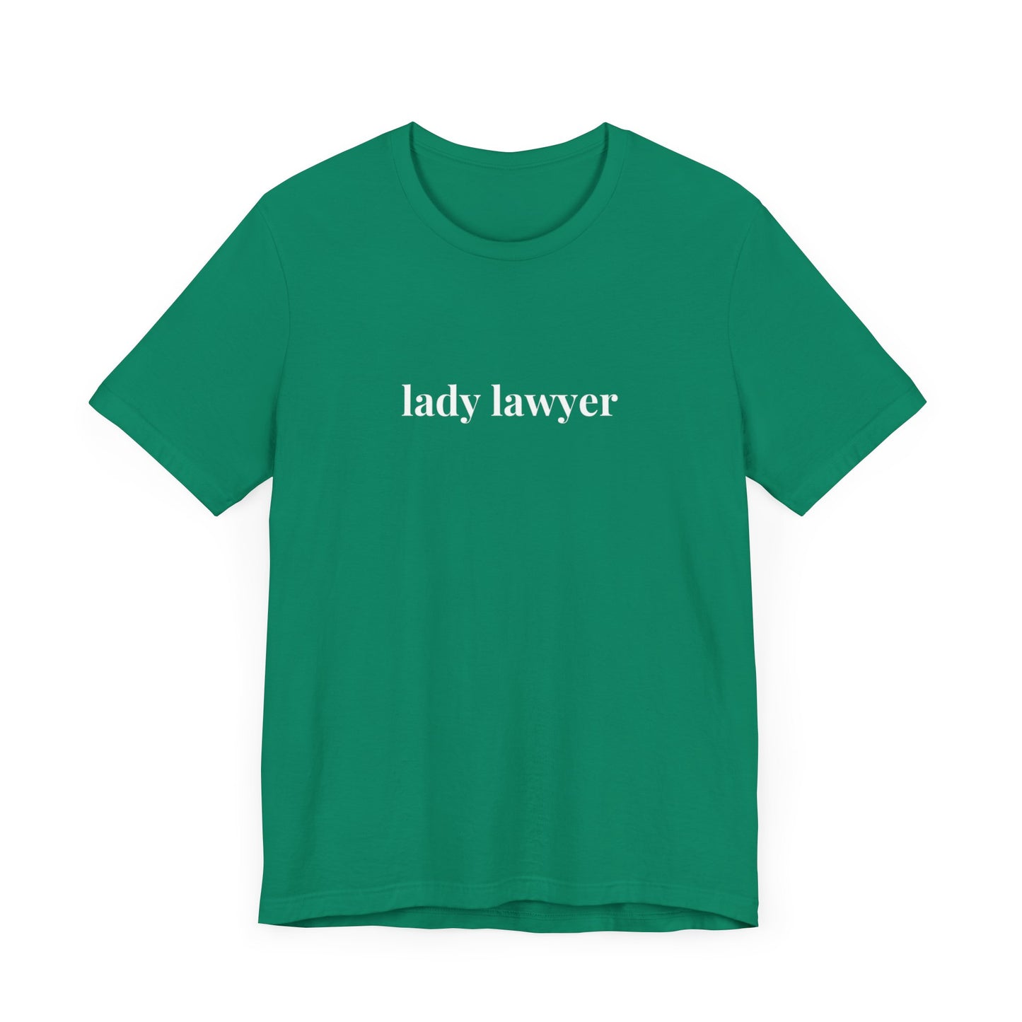 Lady Lawyer and Law Student Short Sleeve Tee, Casual T-Shirt for Everyday Wear, Perfect Gift for Law Students and Law School