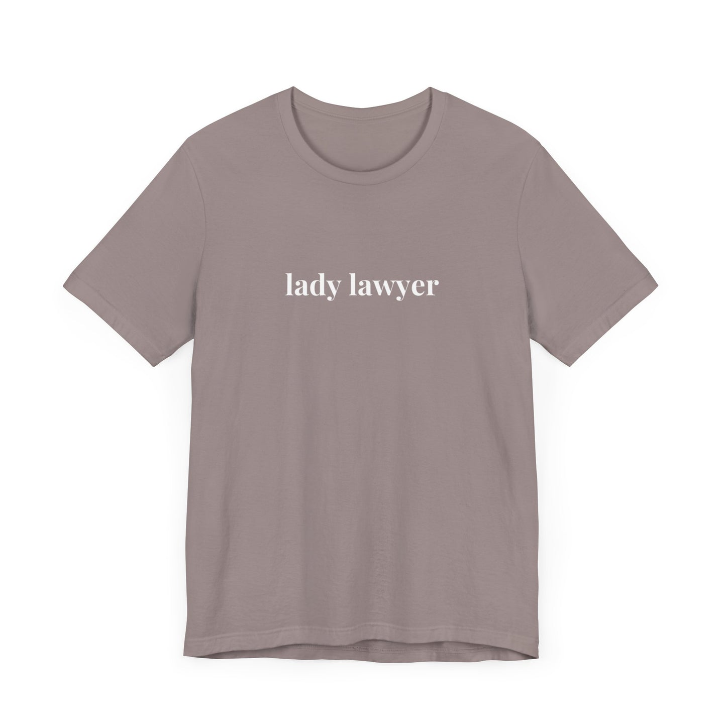 Lady Lawyer and Law Student Short Sleeve Tee, Casual T-Shirt for Everyday Wear, Perfect Gift for Law Students and Law School